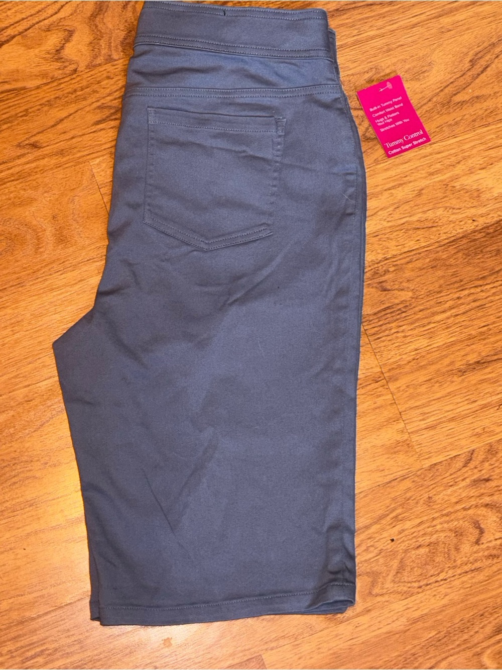 Women’s Medium Blue Comfort Stretch Shorts - Picture 2 of 3